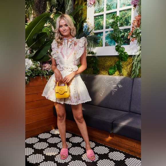 Versace La Medusa Mini Yellow Crossbody Top Handle Shoulder Bag NWT - Picture 3 of 14